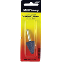 Forney 60027 Grinding Point, 3/4 x 1-1/8 in Dia, 1/4 in Arbor/Shank, 60
