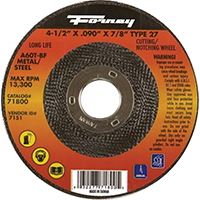 CUTOFF WHEEL TYPE27 4.5X.090IN