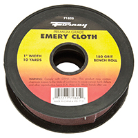 CLOTH EMERY 180GRIT 1INX10YARD