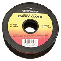 CLOTH EMERY 320GRIT 1INX10YARD