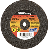 ABRASIVE CUT-OFF WHEEL 3 IN X 1/