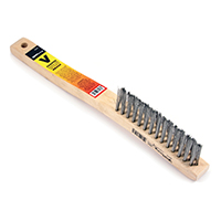14"X5/8" SS V-GRVE WIRE BRUSH WD