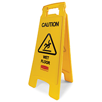 FLOOR SIGN CAUTION YELLOW