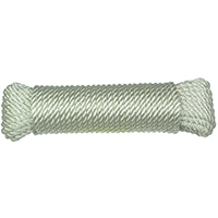 ROPE 1/4"X100'TWISTED NYL.WH