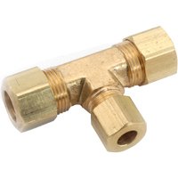 50064-06 BRASS COMPRS TEE 3/8