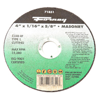 4"X1/16" CUTOFF DISC MAS FOR