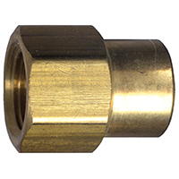 1"X3/4"BRASS COUPLING (RED.)