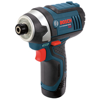 Bosch PS41-2A Impact Driver Kit, 12 V Battery, 1/4 in Drive, Blue
