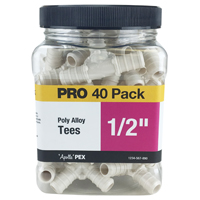 TEE PEX POLY ALLOY 1/2 40/JAR