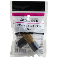 Tee Pex-a Brass Exp Barb 1/2in