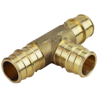 Tee Pex-a Brass Exp Barb 3/4in