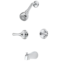 FAUCET TWO HNDL TUB/SHWR CHRM