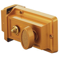 RIM NIGHT LATCH SOLID BRASS