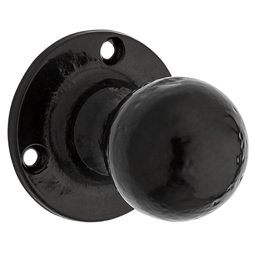 KNOB PULL DECO BLACK 2.87IN