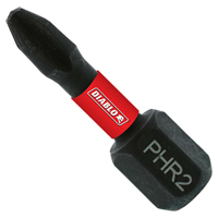 Diablo DPH2R1P2 Reducing Screwdriver Insert Bit, #2 Drive, Phillips Drive, 1