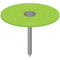 NAIL CAP PLASTIC EG 1-1/4 IN