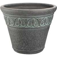 Landscapers Select Handcrafted Pottery Planter, Round Pattern, 13 In/33 Cm