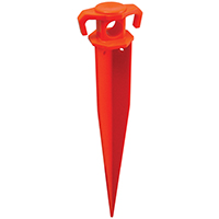 STAKE GROUND ORANGE PLSTC 11IN