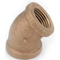 BRASS 45 ELBOW 3/8"