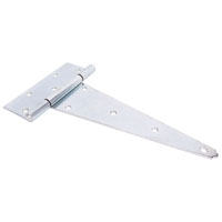 HINGE T STL FXPIN HD 12IN ZINC