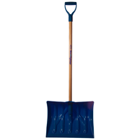 SHOVEL SNW W/ASH HDL BLU 18IN