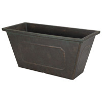 PLANTER RSN METALLIC 19X8IN