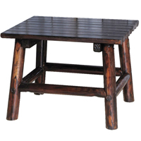 TABLE END SQRE SOLID WOOD 24"L