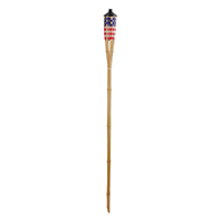 Seasonal Trends Y2570 Stars and Stripes Bamboo Torch; 3.54 in H; Bamboo;