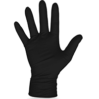 GLOVE NITRILE DISPOSE BLACK LG