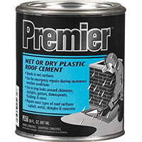 Plastic Roof Cement Wet/dry Qt