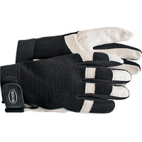 GLOVE GOATSKIN SPANDEX BCK LRG