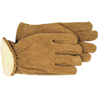 GLOVE SPLIT LEATHER LINED MED
