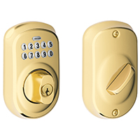 ELECTRONIC DEADBOLT BRASS