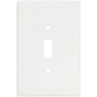 WALL PLATE WHT SWITCH OVERSIZED