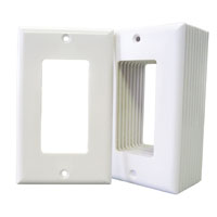 DECOR PLAT:1 GANG WHITE-10PK