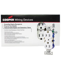 10PK PRECEPTACLE-DPLX 120V-WHITE