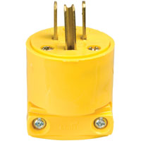 4867-BOX 15A/125V YEL VYN PLUG