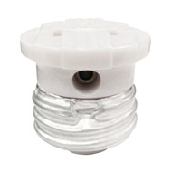 WHITE SCREW BASE:SOCKET ADAPTER