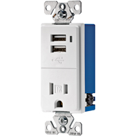 USB CHARGE TR7740WK WHITE DECO