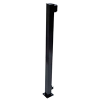 REP-BL RAILING PT END BLK 42IN