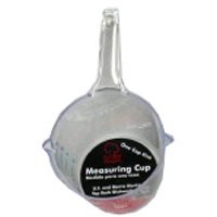 CHEF CRAFT 20426 Measuring Cup, Metric Graduation, Plastic, Clear