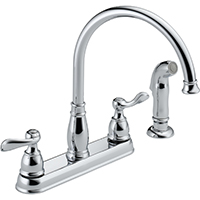 DEL-21996LF FAUCET SET 8 CHROME"