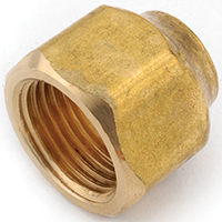 NUT FLARE BRASS 1/2X3/8