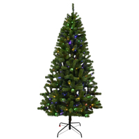 Santa's Forest 10973 Pre-Lit Douglas Fir Artificial Christmas Tree | 7 ft