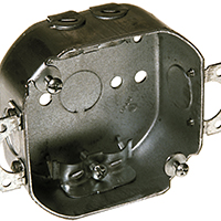 BOX OCT 4IN 1-1/2DP NM CLAMP