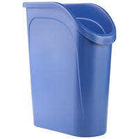 Rubbermaid 2137017 Under Counter Waste Basket, 6 gal Capacity, Blue