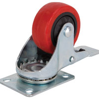 3IN SWIVEL CASTER W/BRAKE PU