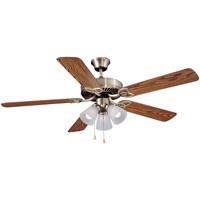 FAN CEIL DUALMT W/3 LT KT 52IN