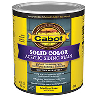 CABOT LATEX SOLID STAIN MED QT 0