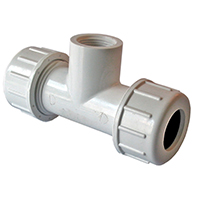 TEE COMPRESSION PVC 3/4 INCH